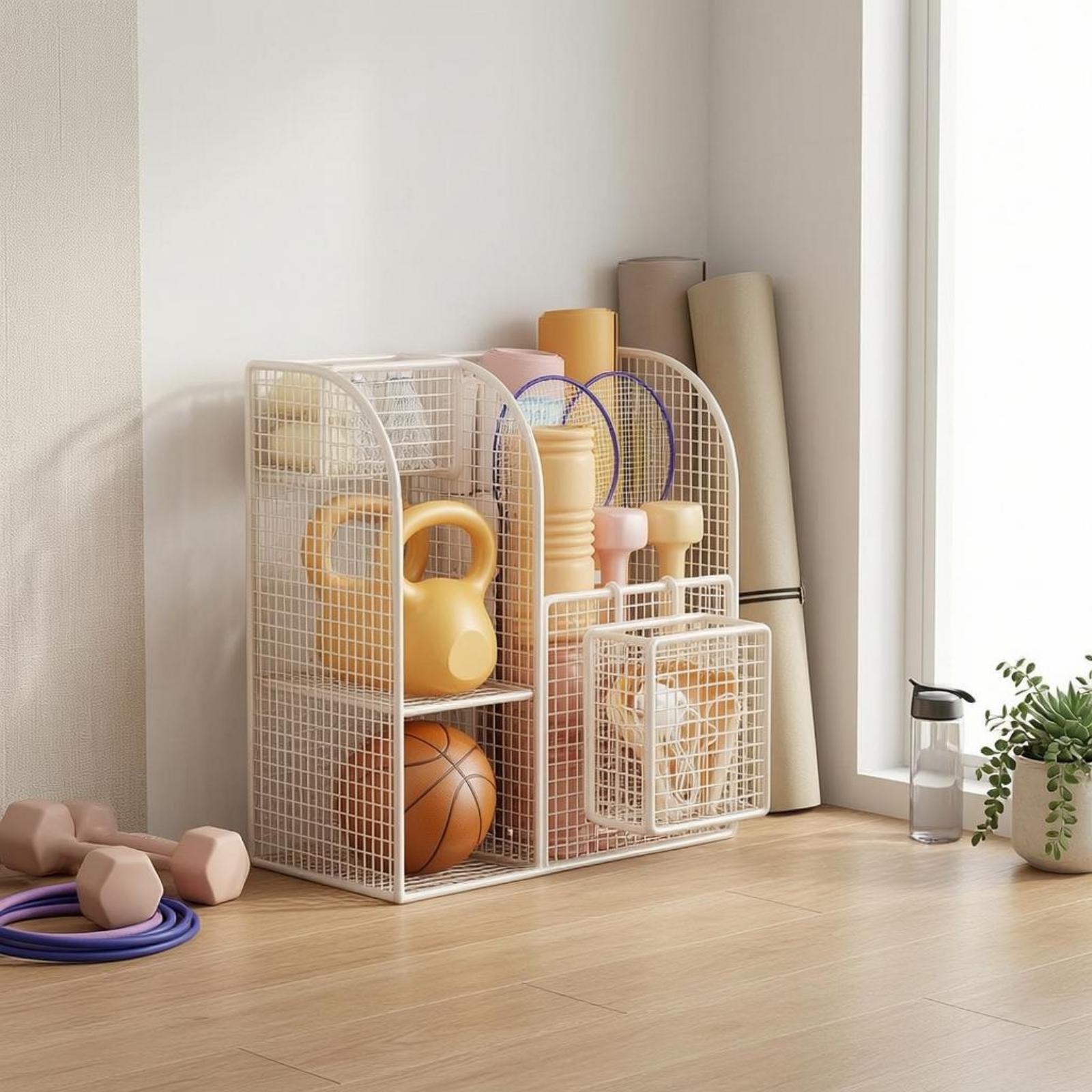 Compact Iron Wire Rack for Exe - Yoga Of Fitness recension och pris