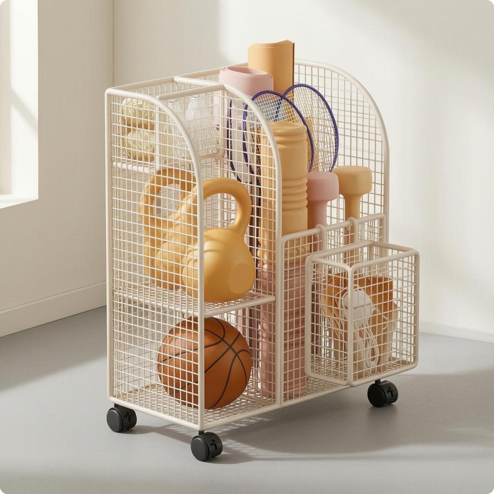Compact Iron Wire Rack for Exe - Yoga Of Fitness recension och pris