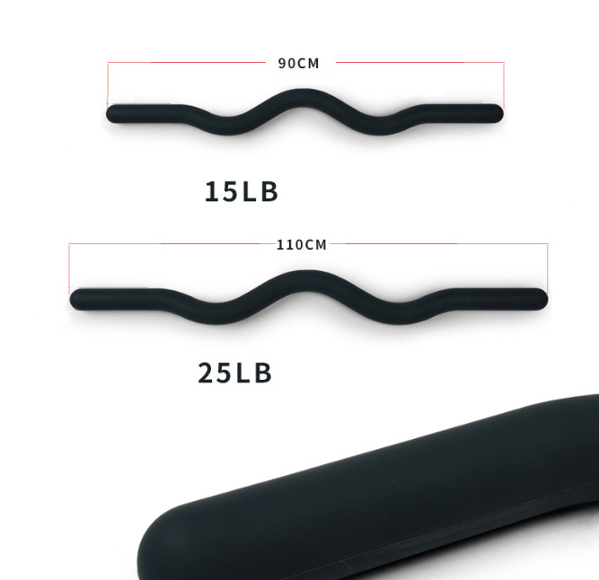 15LB 25LB Silicone Fitness Bar - Yoga Fitness Training recension och pris