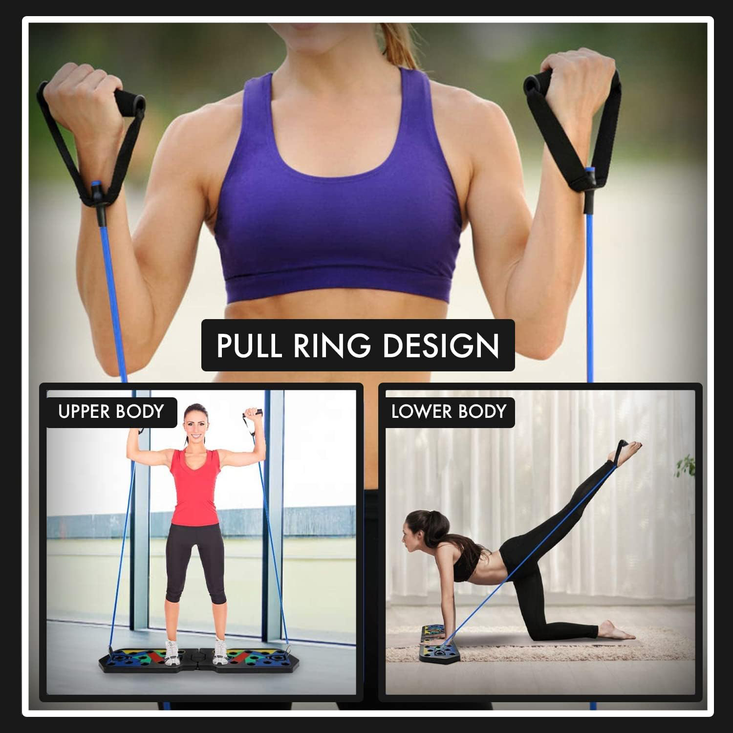 Colorful Folding Push Up Board - Push Up Board recension och pris