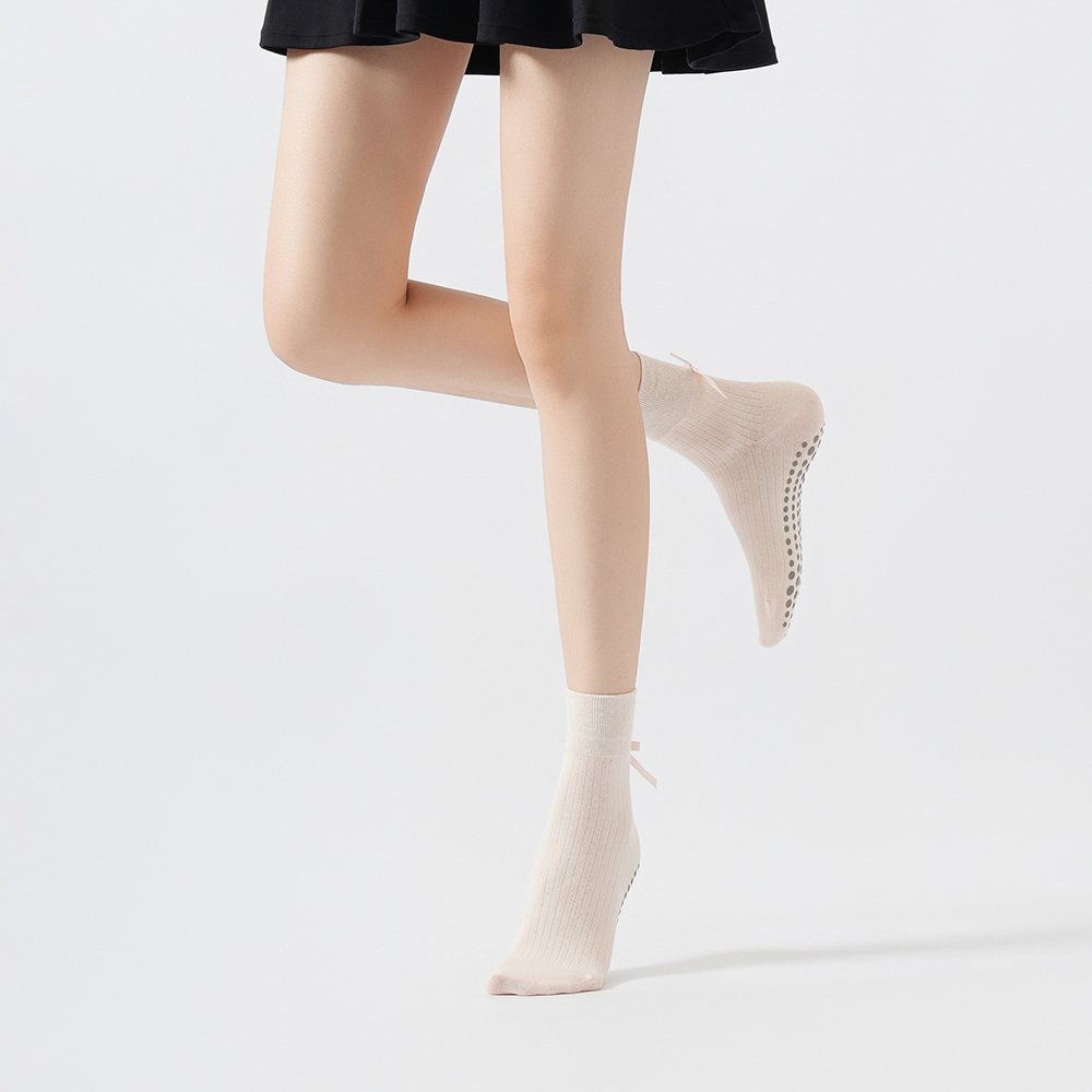 Cute Bowknot Yoga Socks Girls  - Yoga Of Fitness recension och pris
